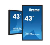 iiyama Prolite TF4339AS-B1AG Versatile 43" professional touchscreen display with Full HD resolution.
