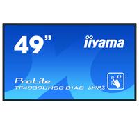 iiyama ProLite TF4939UHSC-B1AG computer monitor 124.5 cm (49") 3840 x 2160 pixels 4K Ultra HD LED Touchscreen Multi-user Black