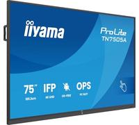 iiyama TN7505A-B1AG Signage Display Interactive flat panel 189.3 cm (74.5") 500 cd/m 4K Ultra HD Black Touchscreen