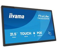 iiyama ProLite TW2223AS-B3P 22" PCAP 10-point touchscreen PC with Android operating system, Power over Ethernet (PoE) technology, and iiSignage²