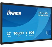 iiyama Prolite TW3226AS-B3P 80.1 cm 31.5 Inch VA LED Monitor Full HD 10 Point Multitouch Capacitive Android 14 OS HDMI-Out USB 3.2/2.0/USB-C RJ45 PoE WiFi Bluetooth 24/7 3H Anti-Glare Black