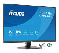 iiyama ProLite X793QSU-B1 68.5 cm 27 inch IPS LED Monitor QHD HDMI DP USB 2.0 Slim-Line Adaptive Sync Energy Class D black