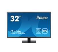 iiyama PROLITE X3270QSU-B1 32 Inch IPS Monitor, Black, 2560x1440, 3ms, 100hz, FreeSync, HDMI, Display Port, USB Hub, Speakers, Int PSU, VESA