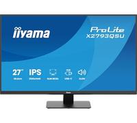 iiyama ProLite X793QSU-B1 68.5 cm 27 inch IPS LED Monitor QHD HDMI DP USB 2.0 Slim-Line Adaptive Sync Energy Class D black