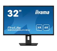 iiyama ProLite XB3288UHSU-B5 32'' 4K monitor with swivel and tilt functions - ideal for data virtualisation, photo editing, and web design.