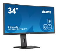 iiyama PROLITE XCB3494WQSN-B5 34" VA Monitor, 3440 x 1440 UWQHD, 120Hz, 1ms