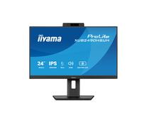 iiyama Prolite XUB2490HSUH-B2 60.5 cm 23.8 Inch IPS LED Monitor Full HD 100H HDMI DP USB 3.2 Height Adjustment Pivot Windows Hello 5 MP Webcam Adaptive Sync Black
