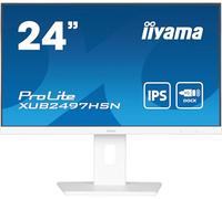 iiyama Prolite XUB2497HSN-W1 23.8" IPS LED Monitor 23.8" Full HD 100Hz HDMI DP-in/Out DaisyChain USB3.2 USB-C Dock 65W LAN Slim-Line Height Adjustment Pivot AdaptiveSync White