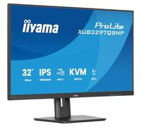 Iiyama XUB3297QSNP-B1 Monitor 31.5", IPS, 2560 x 1440/100Hz, 1H1DP1C, HAS, RJ45, PD95W, KVM