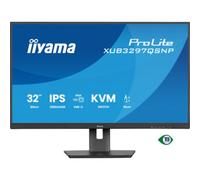 iiyama ProLite XUB3297QSNP-B1 32'' QHD IPS monitor with USB-C dock (95 W), KVM switch & daisy-chain function for productive working.