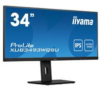 iiyama ProLite XUB3493WQSU-B5 computer monitor 86.4 cm (34") 3440 x 1440 pixels UltraWide Quad HD LED Black