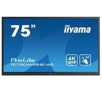 iiyama TE7504MIS-B1AG interactive whiteboard 190.5 cm (75") 3840 x 2160 pixels Touchscreen Black USB