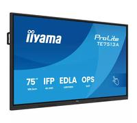 iiyama TE7513A-B2AG Signage Display Interactive flat panel 190.5 cm (75") Wi-Fi 500 cd/m 4K Ultra HD Black Touchscreen Built-in processor Android 24/7