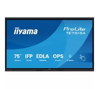iiyama TE7515A-B1AG Signage Display Digital signage flat panel 189.2 cm (74.5") Wi-Fi 550 cd/m 4K Ultra HD Black Touchscreen Built-in processor Android