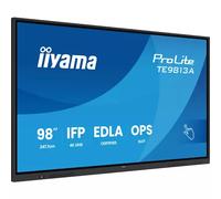 iiyama TE9813A-B2AG Signage Display Kiosk design 2.48 m (97.5") Wi-Fi 500 cd/m 4K Ultra HD Black Touchscreen Built-in processor Android 24/7