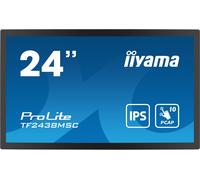 iiyama TF2438MSC-B1 Signage Display Digital A-board 61 cm (24") LED 600 cd/m² Full HD Black Touchscreen