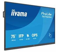 iiyama TN7505A-B1AG Signage Display Interactive flat panel 189.3 cm (74.5") 500 cd/m 4K Ultra HD Black Touchscreen