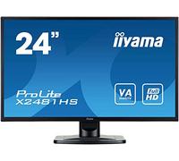 iiyama X2481HS-B 24" VA LCD with slim bezel, 6ms, Full HD 1920x1080, 250 cd/m² Brightness, 1x HDMI,1 x DVI, 1 x VGA, 2 x 2W Speakers , Black
