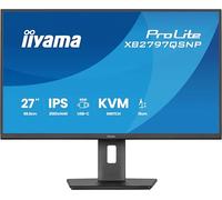 iiyama ProLite XB2797QSNP-B1 27-inch QHD monitor with USB-C docking station, KVM switch and LAN