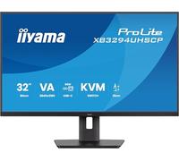 iiyama XB3294UHSCP-B1 32 inch VA LCD USB-C Dock Display 95W Charging, 2ms, 4K, PiP/PbP, 2x HDMI,1 x DisplayPort In, 1x USB Type C, 4 x USB, KVM, HAS