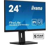 iiyama XUB2497HSU-B2 24 inch IPS slim bezel, 100Hz, 1ms (MPRT), 1920x1080, HDMI/DP, 2 x USB, Height Adjustable Stand, TCO09 & TUV-GS, 5 Yr Warranty