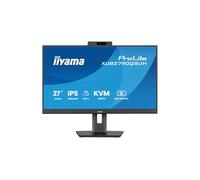iiyama XUB2790QSUH-B2 27 inch Windows Hello Cam IPS 100Hz Slim Bezel, 4ms, 2560x1440, HDMI/DP, USB-C (65W PD), Height Adjustable Stand, Webcam