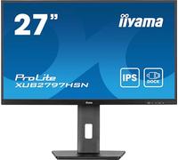 iiyama XUB2797HSN-B2 27 inch IPS USB-C Dock Display with 65W Charging, 4ms, Full HD, RJ45, HDMI/DPDP-OUT(MST)/USb Hub, HAS, 5 Yr Warranty
