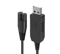 IIYL Charger Cord Replacement for Waterpik Water Flosser WP360 WP462 WP450 WF13 WP100 Water Flosser, USB Charging Cable (Black)