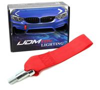 iJDMTOY (1) Red High Strength Racing Tow Hook Strap Set For BMW 1 2 3 4 5 Series Front/Rear Bumper Towing Hole (Only fit F10 F11 F20 F21 F22 F30 F31 F32 F33 F80 F81 F82, Does not fit E90 E92 E60 BMWs)