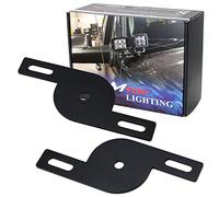 iJDMTOY Add-On Dual Pod Light Mounting Brackets for Truck SUV Hood Hinge or A-Pillar Mount LED Pod Light System