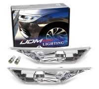 iJDMTOY Amber Yellow LED Lights w/JDM Clear Lens Side Marker Lamps Compatible With 10th Gen Civic Sedan/Coupe/Hatchback