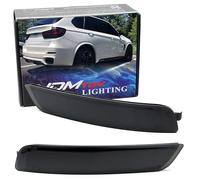 iJDMTOY Dark Smoked Lens Rear Bumper Reflector Lenses Compatible With 2014-2019 BMW F15 X5 w/M-Package Bumper ONLY, OE-Spec LH RH Assembly