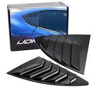 iJDMTOY Racing Style Side Window Vent/Louvers For 2013-up Scio FR-S Subaru BRZ Toyota 86, Left Right w/Gloss Finish Black"Carbon Fiber" Pattern