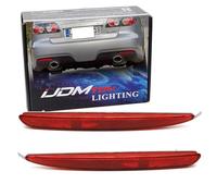 iJDMTOY Red Rear Bumper Reflector Lens Replacement Compatible With 2003-2008 Mazda 6 4-Door Sedan, OE-Spec LH RH Assembly