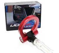 iJDMTOY Red Track Racing Style Tow Hook Ring Compatible With 2017-up Alfa Romeo Giulia (952), Stelvio (949) Made of Lightweight Aluminum.