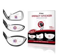 IJEKER Left-Handed Golf Impact Tape - 156 pcs Mixed Club Training Set, Instant Swing Feedback Stickers, Durable & Residue-Free for Precision Practice