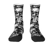 IJHRSFDST Avenged metal band Sevenfold Crew Socks - Color Block Mid-Calf Socks with Band Logo,Rock Music Fan Gift, Athletic Casual Socks for Men & Women