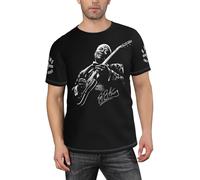 IJHRSFDST B.B. Singer King Men's Shirt - Classic Blues Musician Print T-Shirt Soft Crew Neck Short Sleeve Tee for Casual Wear & Music Fans Gift L