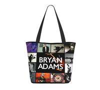 IJHRSFDST Bryan Rock Singer Adams Women'S Tote Bag - Vintage Rock Music Shopper With Long Handles - Reusable Grocery Bag For Music Fans Gift