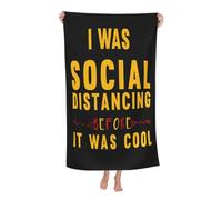 IJHRSFDST Social Rock Ďiś-Tor*Tioň Microfiber Bath Towel 80x130cm Absorbent Quick-Dry Adult Unisex Punk Rock Band Periphery Fan Gift Bathroom Beach Towel