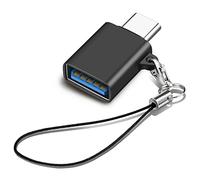 iJiGui USB C to USB 3.2 10Gbps Adapter, USB C Male to USB 3.2 Female Adapter, Thunderbolt 4/3 to USB 3.1/3.0/2.0 OTG Adapter for MacBook Pro, Devices with USB Type-C-Black