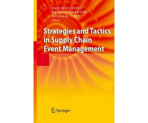 Ijioui - Strategies and Tactics in Supply Chain Event Management - New - X555z