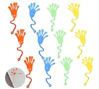 iJiZuo 12 Colorful Hands, 4 Colors Sticky Hands, with Handle