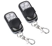iJiZuo 2 Pieces Universal Automatic Gate Remote Control, Remote Control Key Fob for Car Garage Door Gate 433mhz, Equipped with 4 Different Channels, with Key Cover Slide