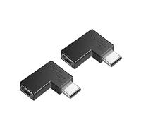 iJiZuo 2PCS USB C 90° Adapter Type C Female to Male Right Angle Coupler, USB C Right Angle Adapter, 10Gbps Male to Female Extension Extender, Compatible for Laptop & Tablet & Phone with Type-C port