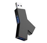 iJiZuo 3-Port USB Hub (2 USB 2.0 + USB 3.0), USB 3.0 Hub Mini Portable USB Adapter for PC, Laptop, Mouse, Keyboard, USB Flash Drive, Mobile HDD and More - Black