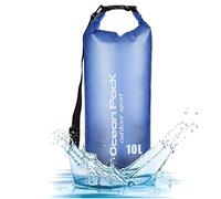 iJiZuo Premium Waterproof Bag, 10L Waterproof Dry Bag, Long Adjustable Shoulder Strap, Boat Dry Bags for Kayaking, Hiking, Swimming, Camping, Canoeing, Boating, Fishing(Blue)