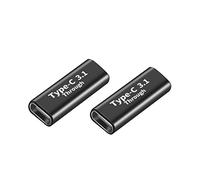 iJiZuo USB C 3.1 Female to Female Adapter 2 Pack, OTG Type C Connecter, USB C Coupler 10Gbps Supports Fast Charging, Compatible for Laptop, Phone, Macbook