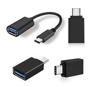 iJiZuo USB C to USB 3.0 Adapter (4 Pack), USB-C Male to USB 3.0 Female, OTG Adapter Cable Supports 5Gbps Transfer, Thunderbolt 3 to USB A, for MacBook Pro 2021 MacBook Air 2020, Galaxy S9 and More