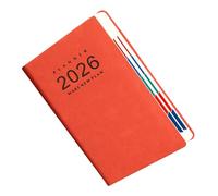 Ijksbehjf 2026 Academic Planner Daily Journal 360 Pages Dated PU Leather Day for Schedules Task Management 8.46x5.7Inch Monthly